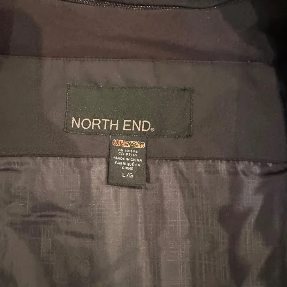 NORTH END MENS JACKET COAT WATER RESISTANT UTK TECHNOLOGY WARM LOGIK LARGE NEW